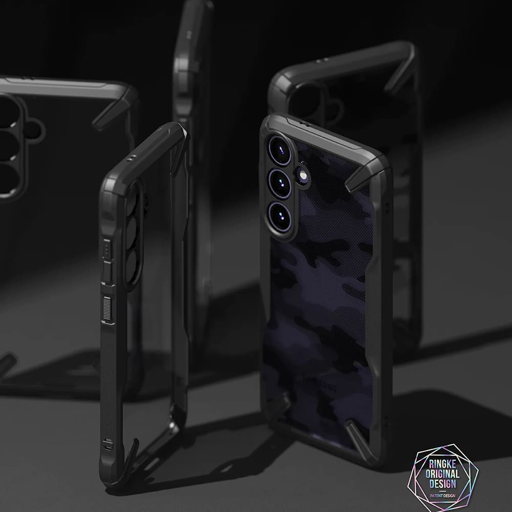 Case for Samsung Galaxy S24 S921, Ringke, Fusion X, Black