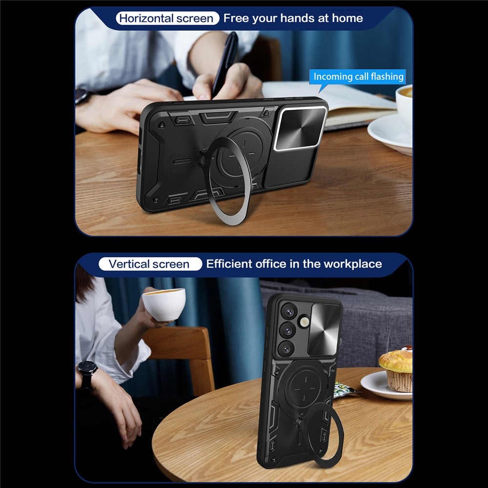 Case for Samsung Galaxy S26 Plus, Techsuit, CamGuard Pro, Rose Gold