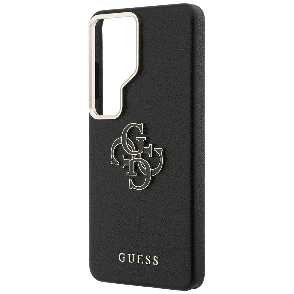 Case for Samsung Galaxy S26 Ultra S948, Guess, 4G Grained Big and Classic Logo, Black