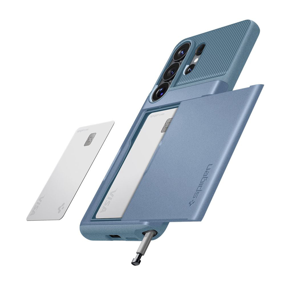Case for Samsung Galaxy S26 Ultra S948, Spigen, Slim Armor CS, Blue ACS11225