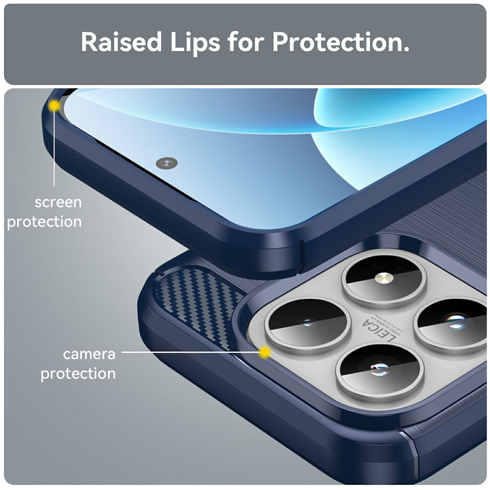 Case for Xiaomi 17, Techsuit, Carbon, Blue