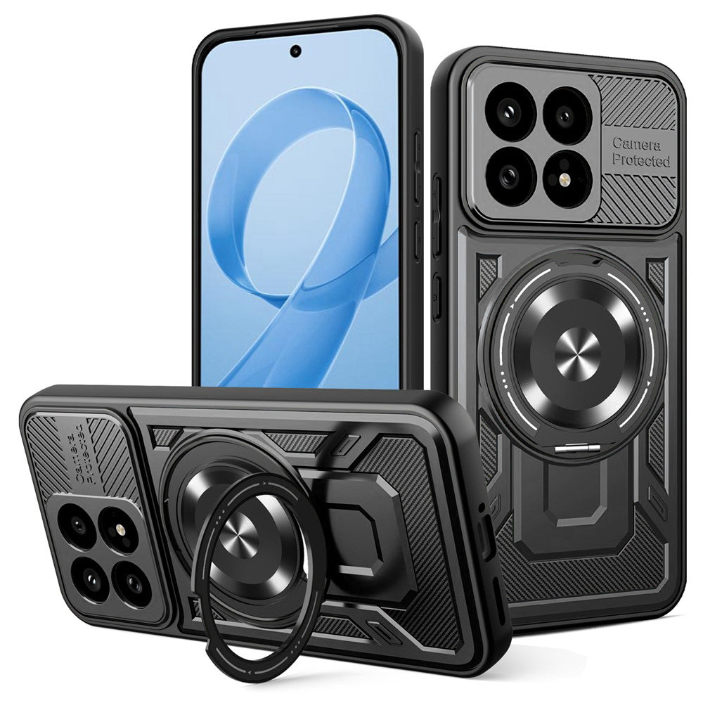 Case for Xiaomi Poco F8 Pro, Techsuit, RuggedCam, Black