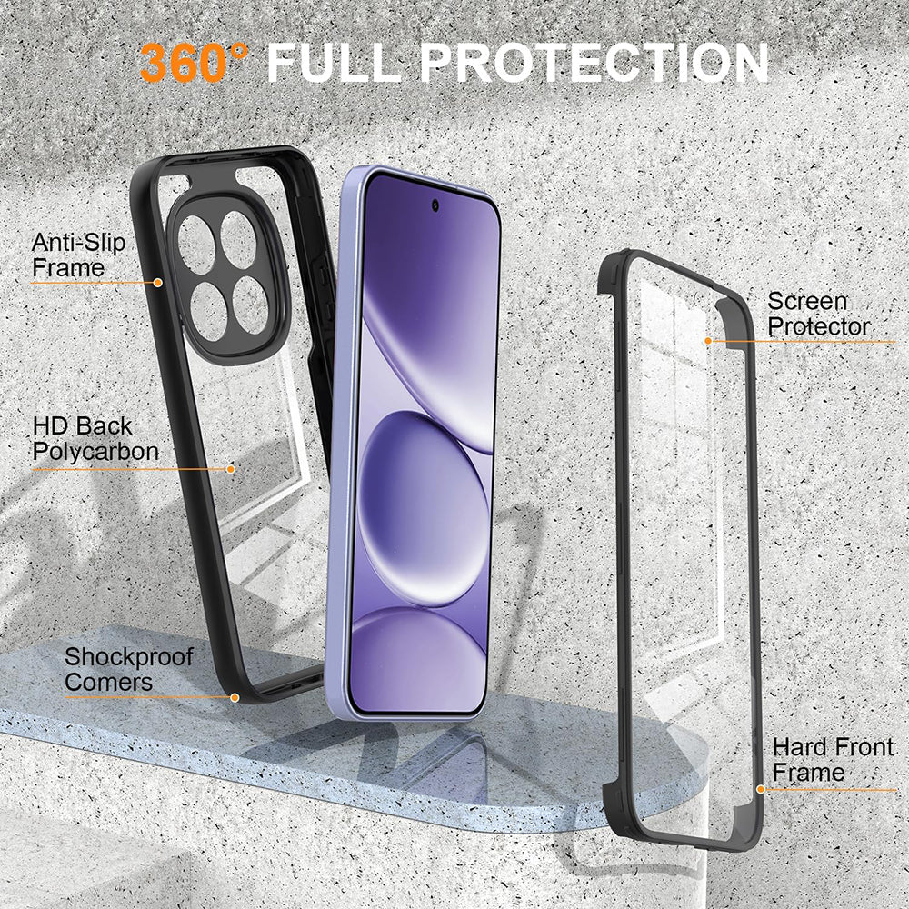 Case for Xiaomi Redmi Note 15 Pro 5G, Techsuit, ColorVerse 360, Black