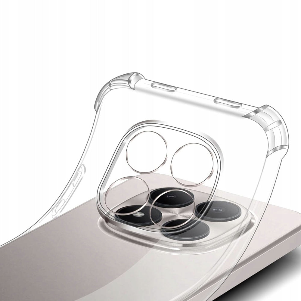 Case for Xiaomi Redmi Note 15 Pro 5G, Techsuit, Shockproof Clear, Transparent
