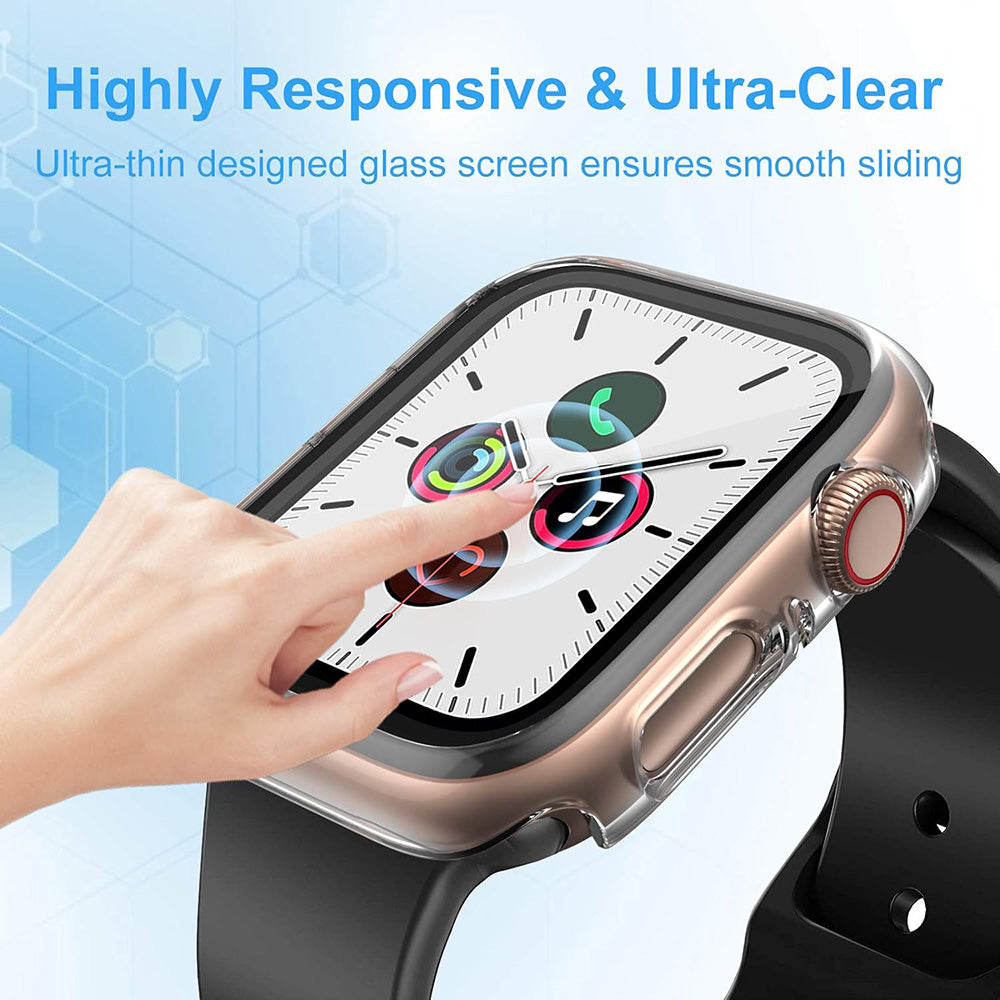Techsuit Defense360 Pro Case for Apple Watch 38mm Series, Black