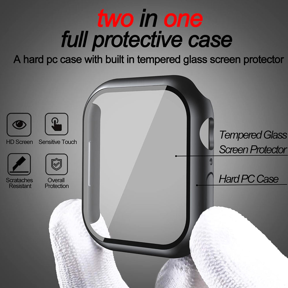 Techsuit Defense360 Pro Case for Apple Watch 7 45mm Series, Black