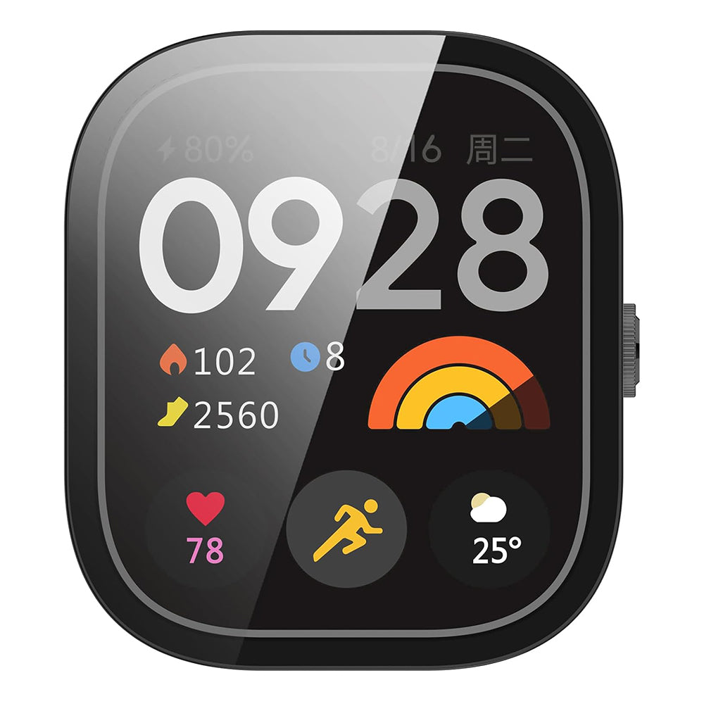 Techsuit Defense360 Pro Case for Xiaomi Redmi Watch 4, Black
