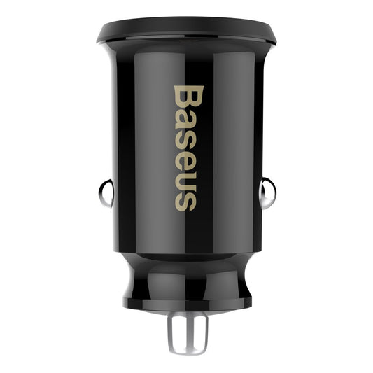 Car Charger Baseus Grain, 10W, 2.4A, 2 x USB-A, Black CCALL-ML01