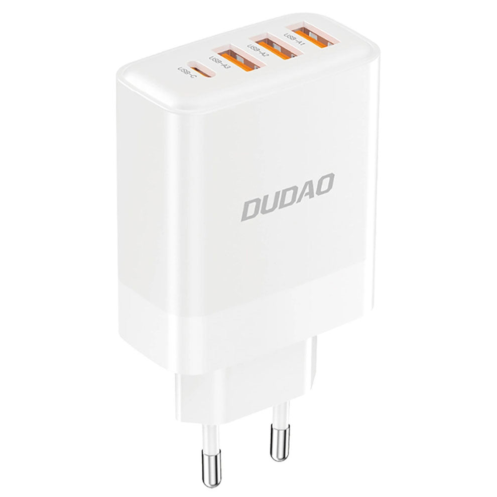 Network Charger Dudao A5HEU, 20W, 3A, 1 x USB-C - 3 x USB-A, White