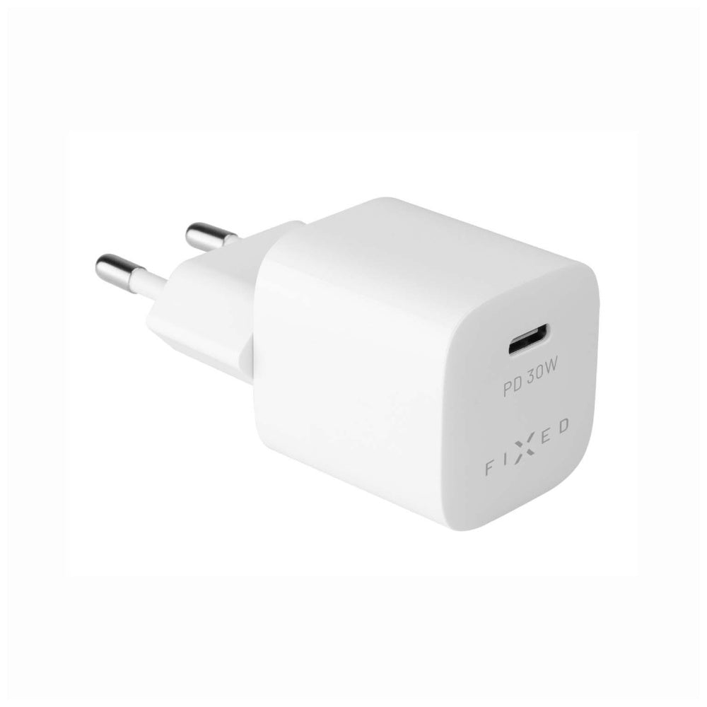 Fixed Mini Network Charger, 30W, 3A, 1 x USB-C, White