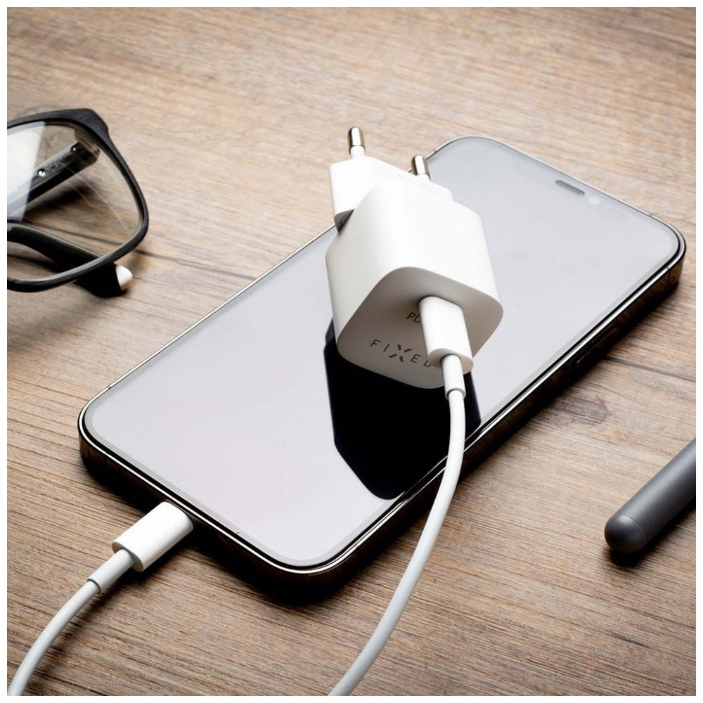 Fixed Mini Network Charger, 30W, 3A, 1 x USB-C, White