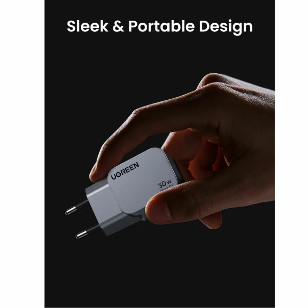 Network Charger UGREEN X703 Nexode Pro, 30W, 3A, 1 x USB-C, Grey