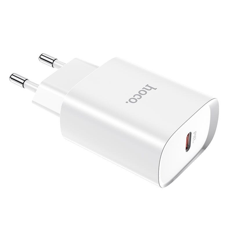 Network Charger HOCO N14, 20W, 3A, 1 x USB-C, White