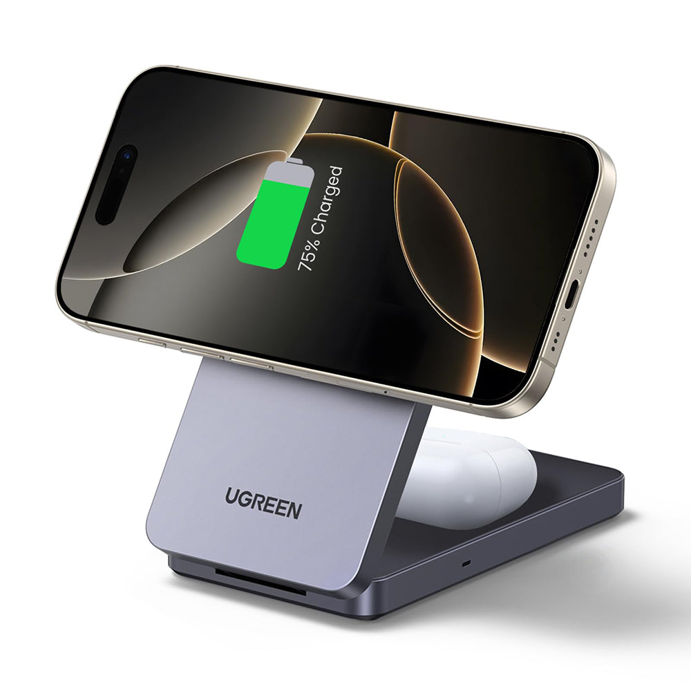 UGREEN W528 2in1 Wireless Network Charger, 20W, 1.67A, Black
