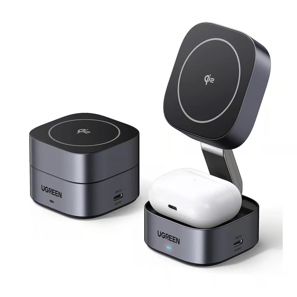 UGREEN W702 3in1 Wireless Network Charger, 20W, 1.67A, 1 x USB-C, Black