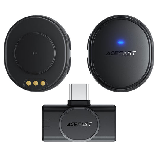 Acefast R3 Lavalier, USB-C, Set of 2 pieces, Black