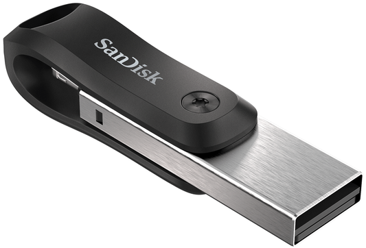 SanDisk iXpand Go External Memory USB-A 3.0 / Lightning, 256Gb SDIX60N-256G-GN6NE