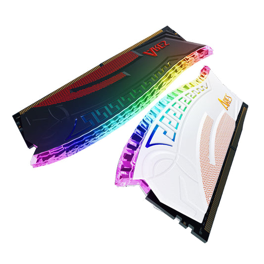 Dato Ares Armor RAM Memory, DDR4, RGB, 2 x 8GB, 3600Mhz, CL18, White AMRGB8GX216G36W