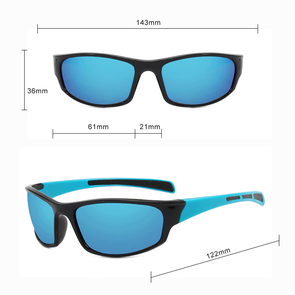 Unisex Cycling Glasses Techsuit 9937, Black Yellow