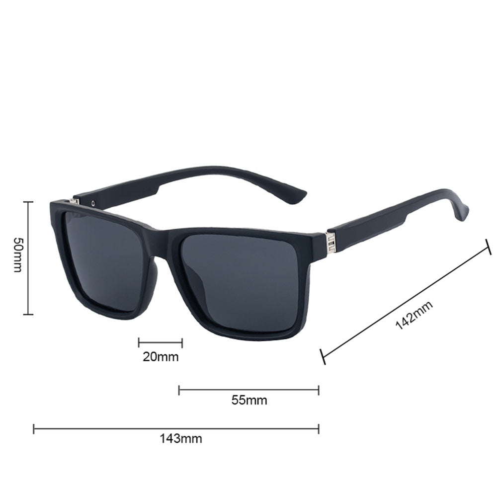 Men's Techsuit 8506 Sunglasses, Polarized, UV Protection, Matte Black