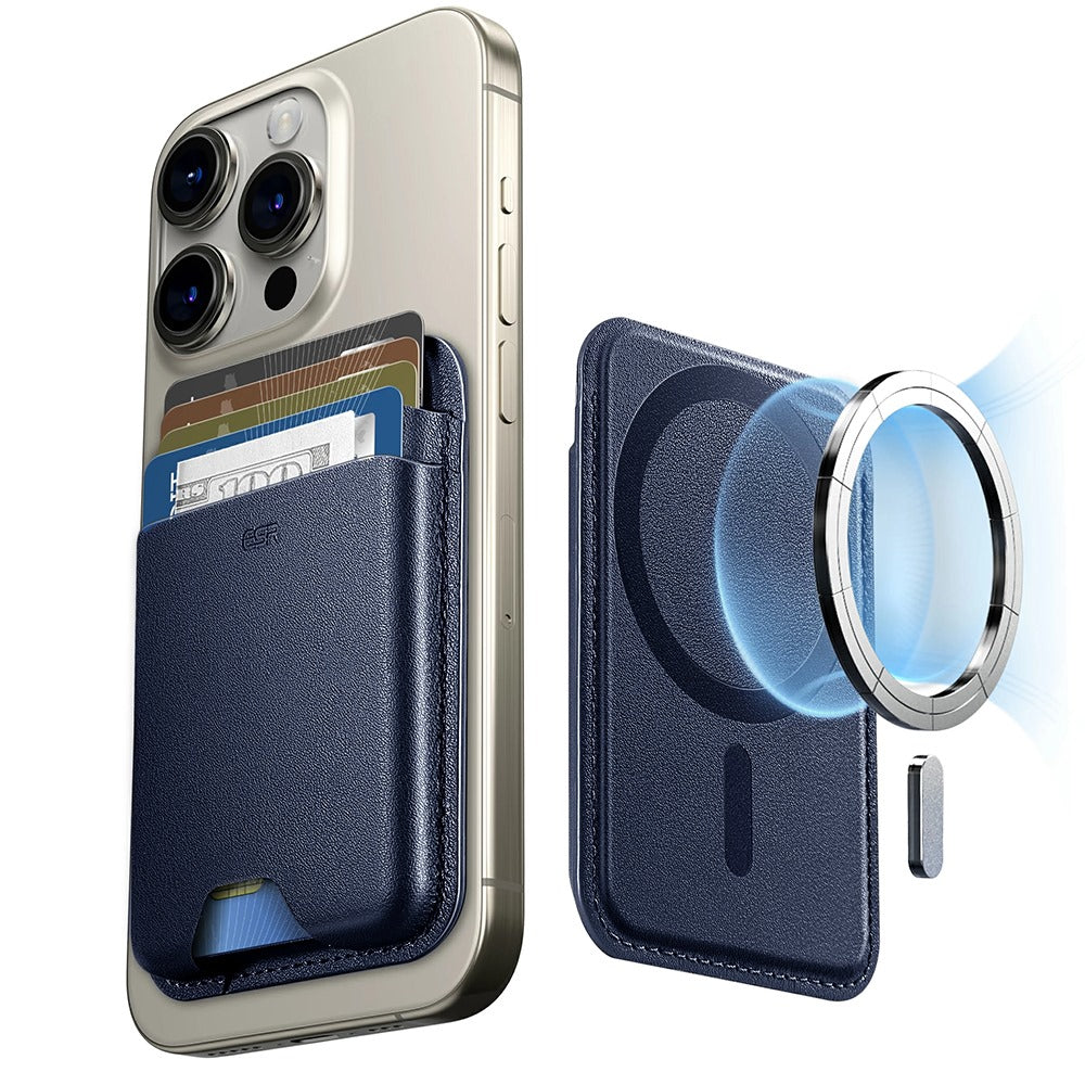 Magsafe Wallet, ESR, Boost, Navy Blue