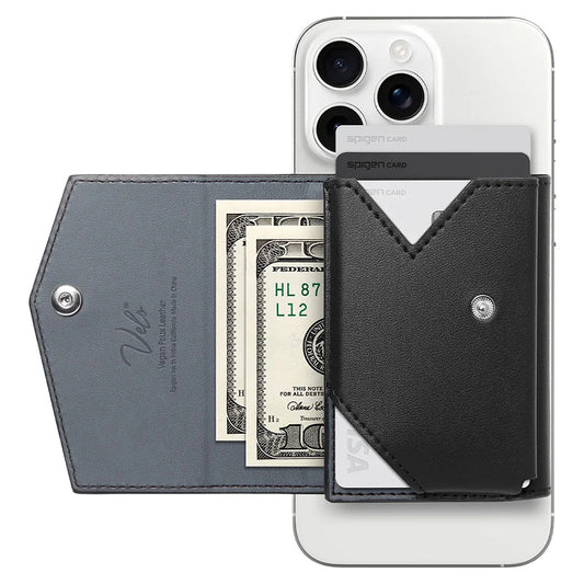 Magsafe Wallet, Spigen, Valentinus Pro, Black
