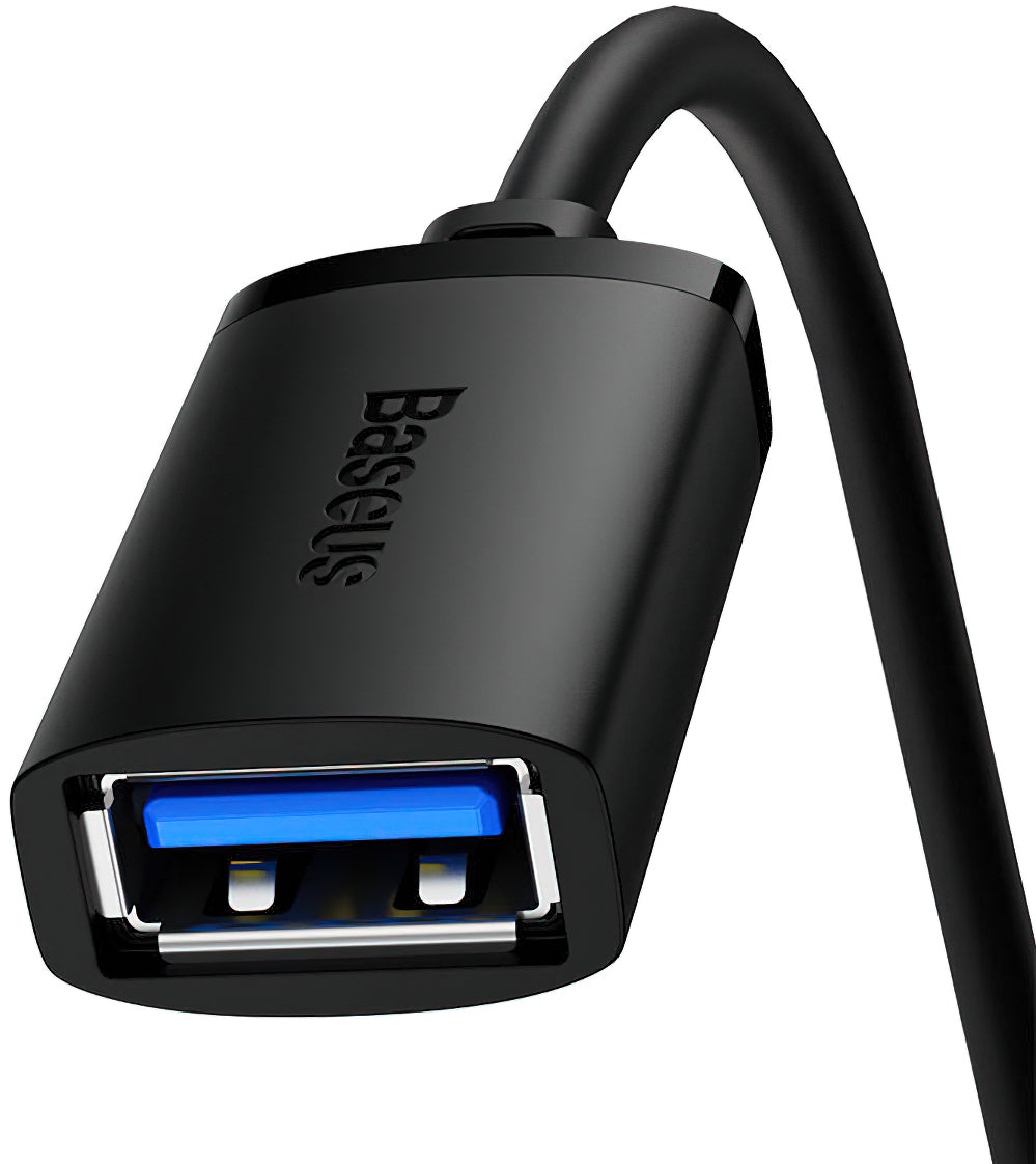 Baseus AirJoy Series USB 3.0 Extension, 0.5m, Black B00631103111-01