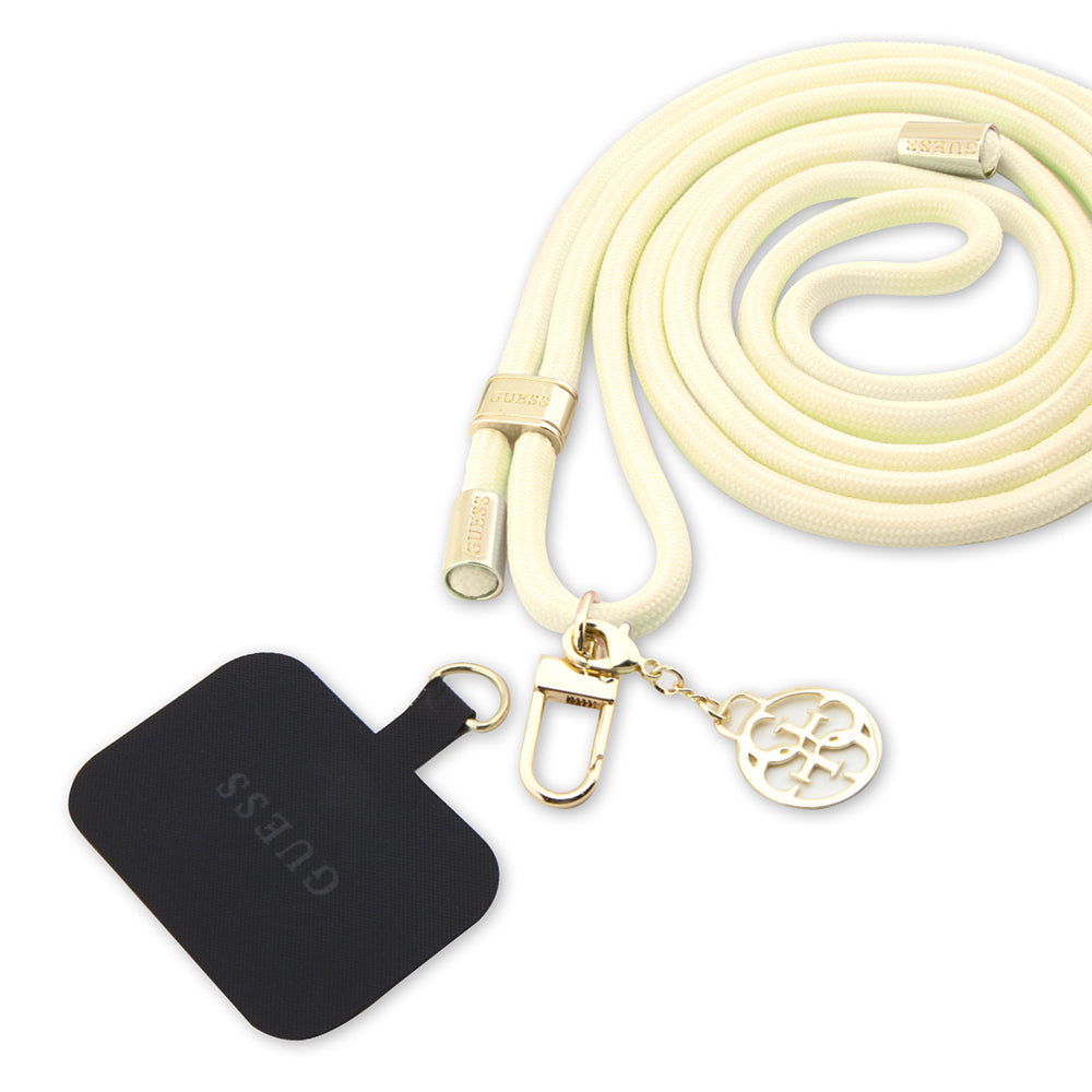 Guess CBDY 4G Charm Phone Lanyard, Beige