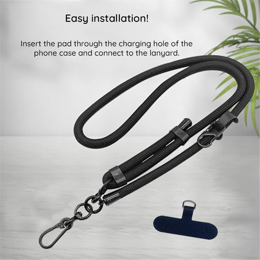 Techsuit Phone Lanyard RCS1-43, Dark Blue