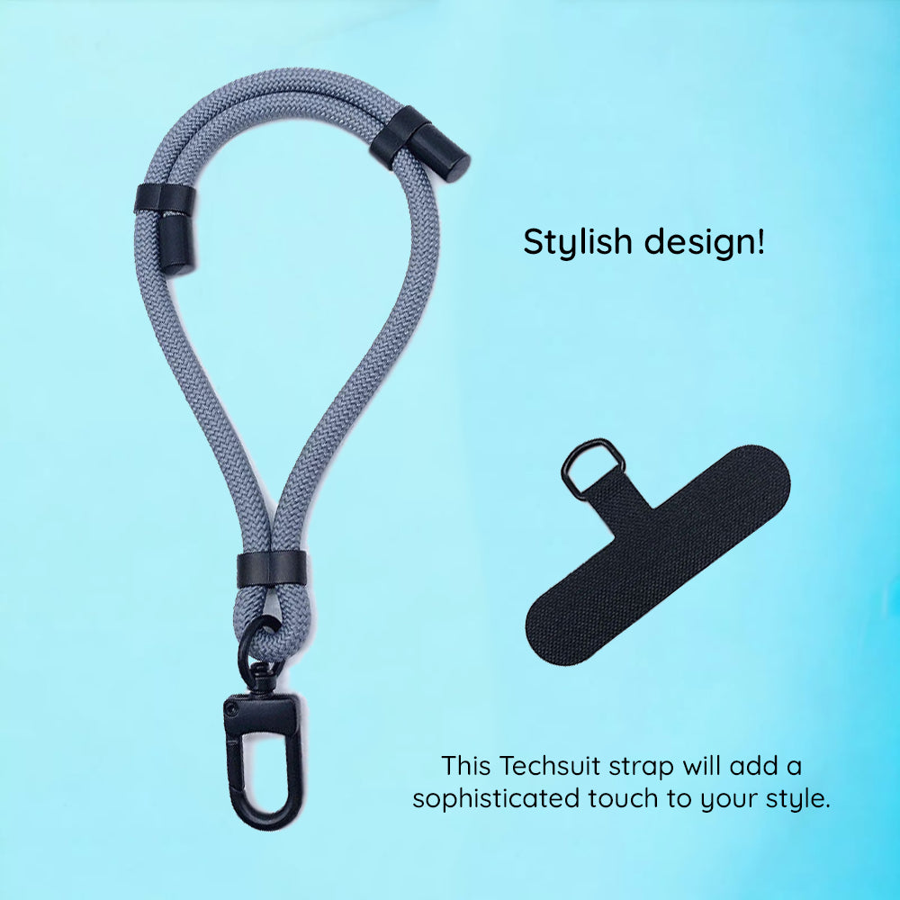 Techsuit Phone Lanyard RWS1-21-23, Light Gray