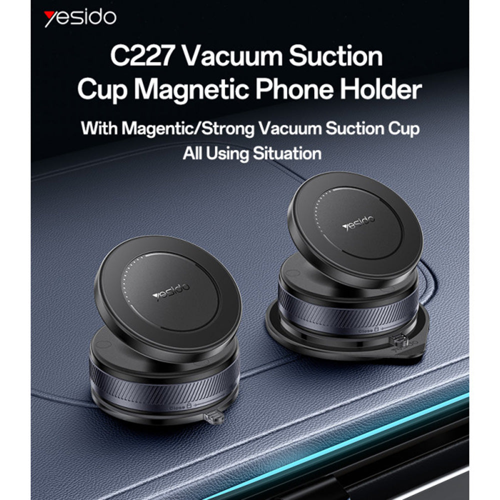 Yesido C227 Universal Magnetic Car Holder, Black