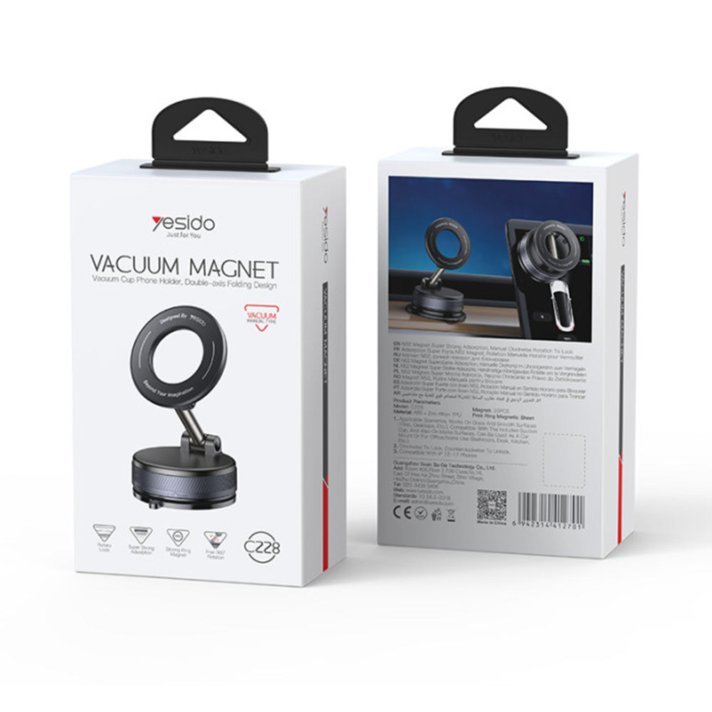 Yesido C228 Magnetic Car Holder, Universal, Black