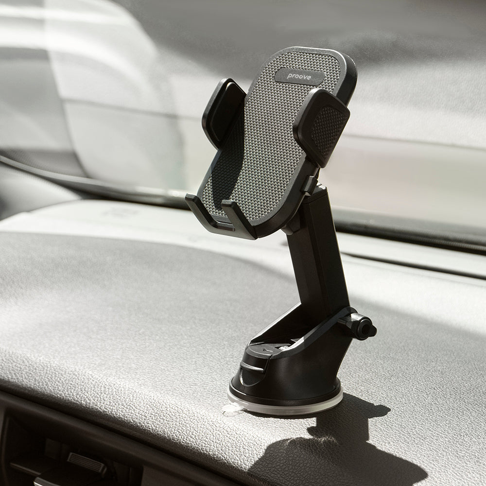 Proove Longway Plaid Car Holder, 4.7inch - 6.9inch, Black CHLP00000001
