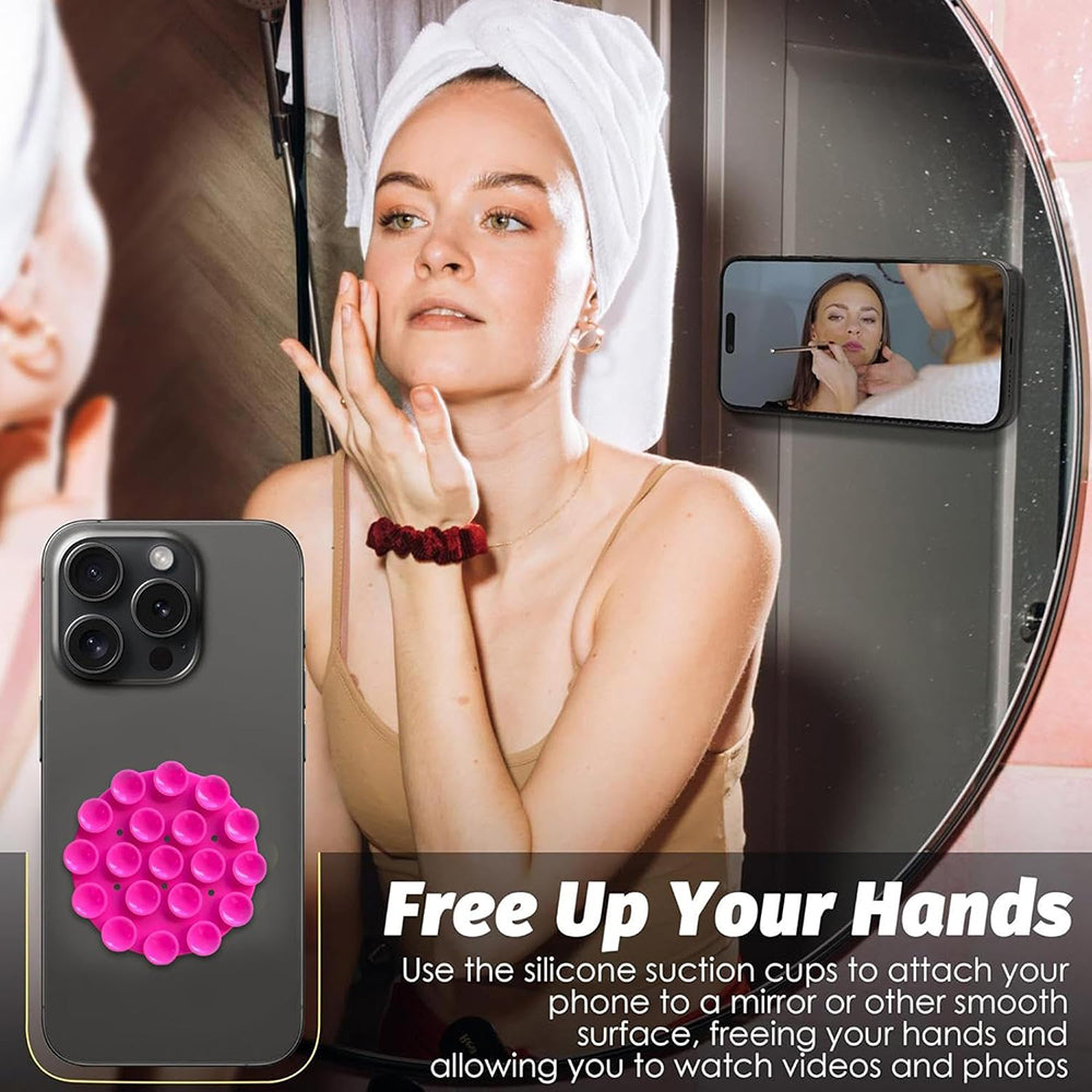 Techsuit SP-CUP Suction Cup Holder, Pink