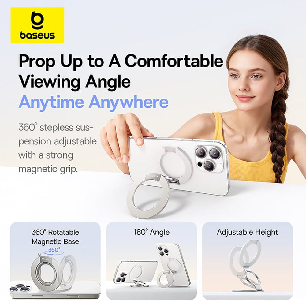 Baseus MagPro 3 Ring Holder, Universal, White Z0004803