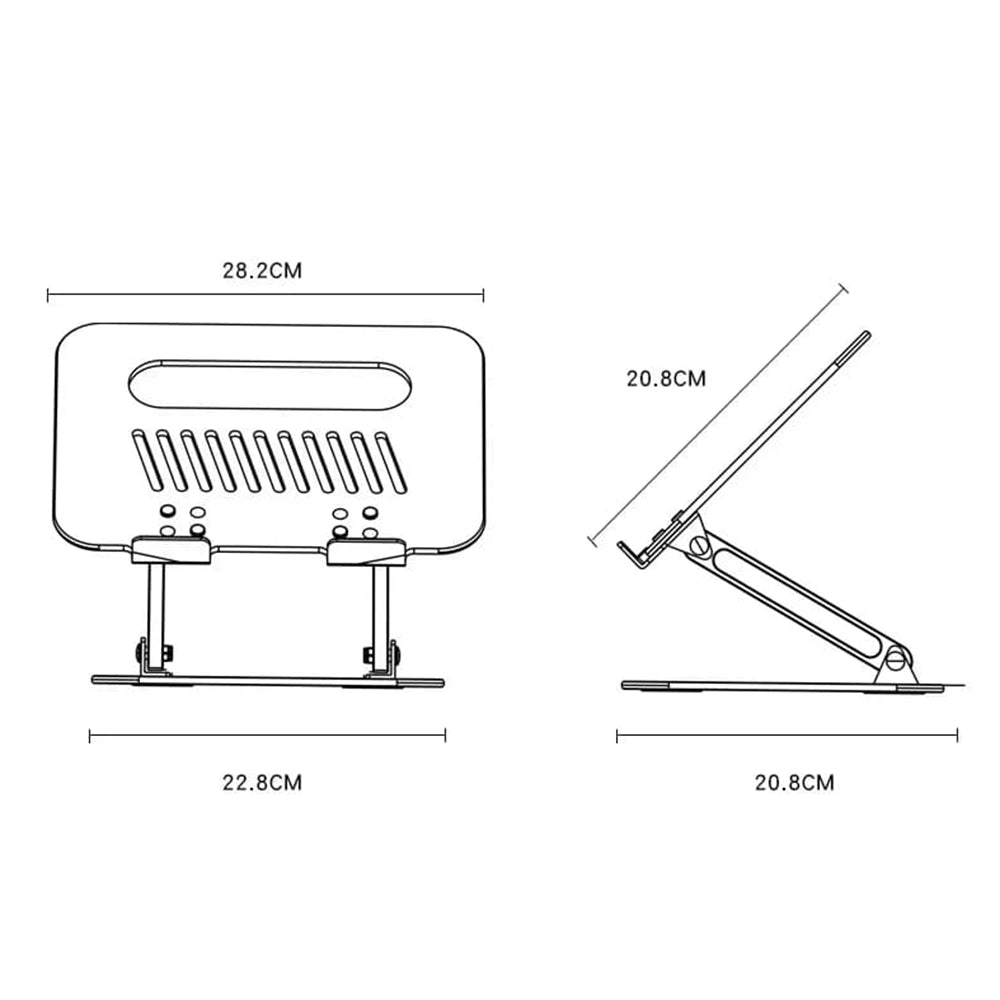 Yesido LP05 Support for Laptop 10inch - 17inch, Silver