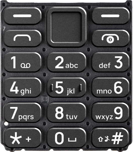 Latin Keypad for HMD 110 / Nokia 110 (2024), Black