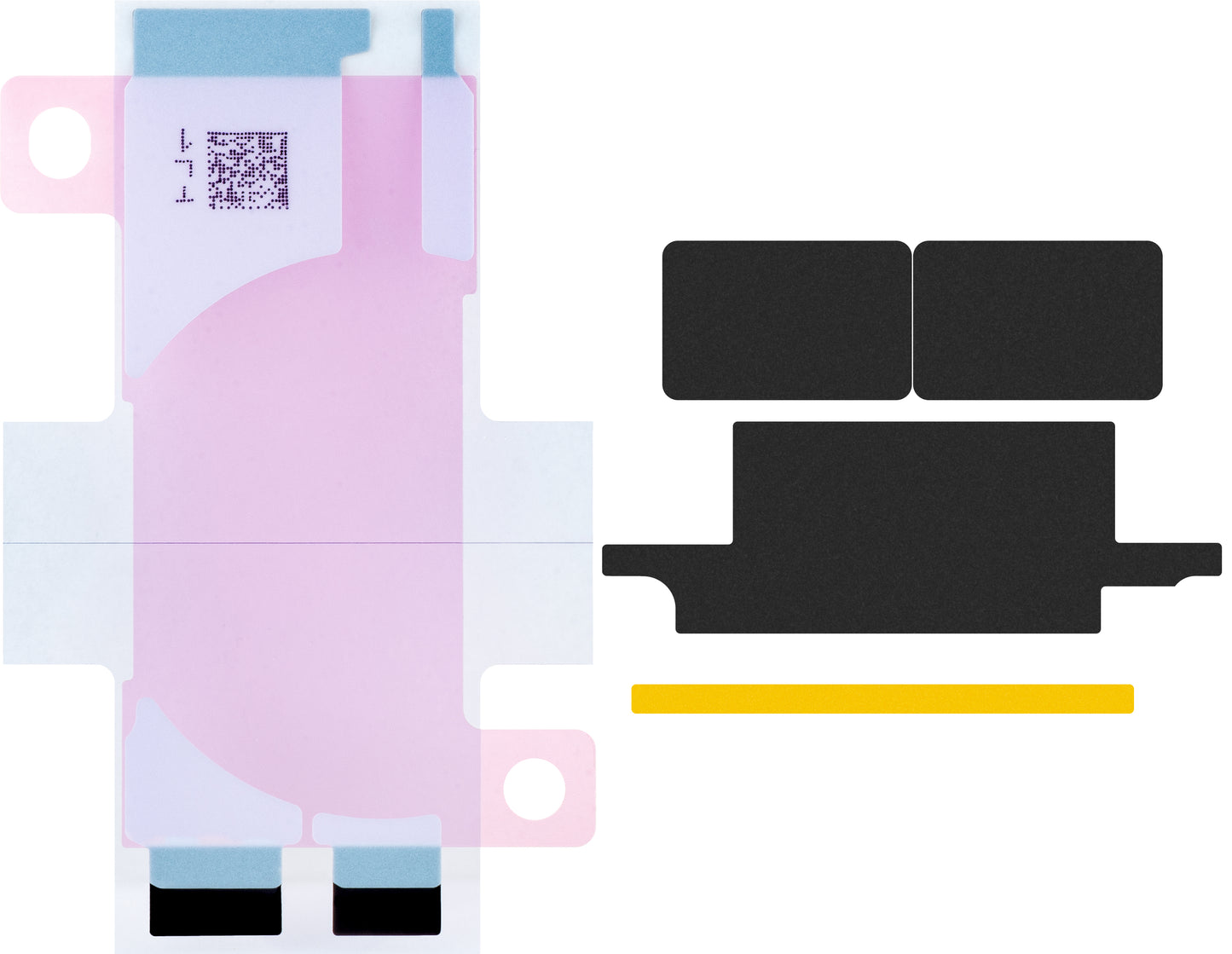 Apple iPhone 12 mini battery, with integrated Flex Band BMS (no contact welding required)