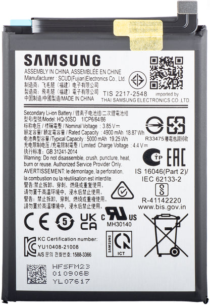 Battery Samsung Galaxy A14 A145 / A03s A037, HQ-50SD, Service Pack GH81-23162A