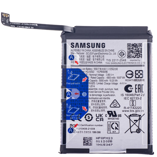 Battery Samsung Galaxy A14 A145 / A03s A037, HQ-50SD, Swap