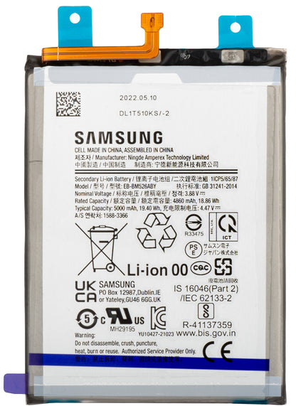 Accumulator Samsung Galaxy M52 5G M526 / M33 M336 / M23 M236 / M53 M536 / A23 5G A236, EB-BM526ABS, Service Pack GH82-28813A