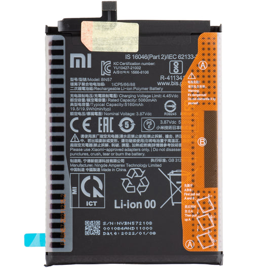 Xiaomi Poco X3 Pro Battery, BN57, Service Pack 460200007D1G