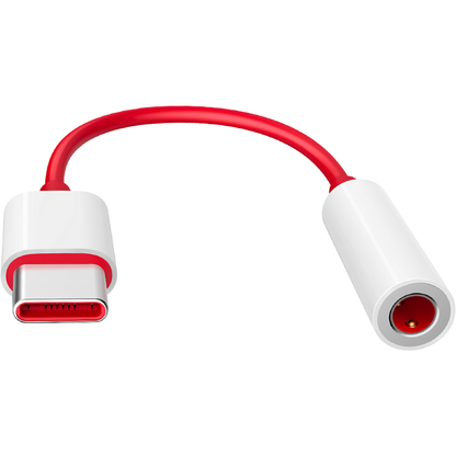 Audio Adapter USB-C - 3.5mm OnePlus TC01W, 0.09m, Red 5461100024