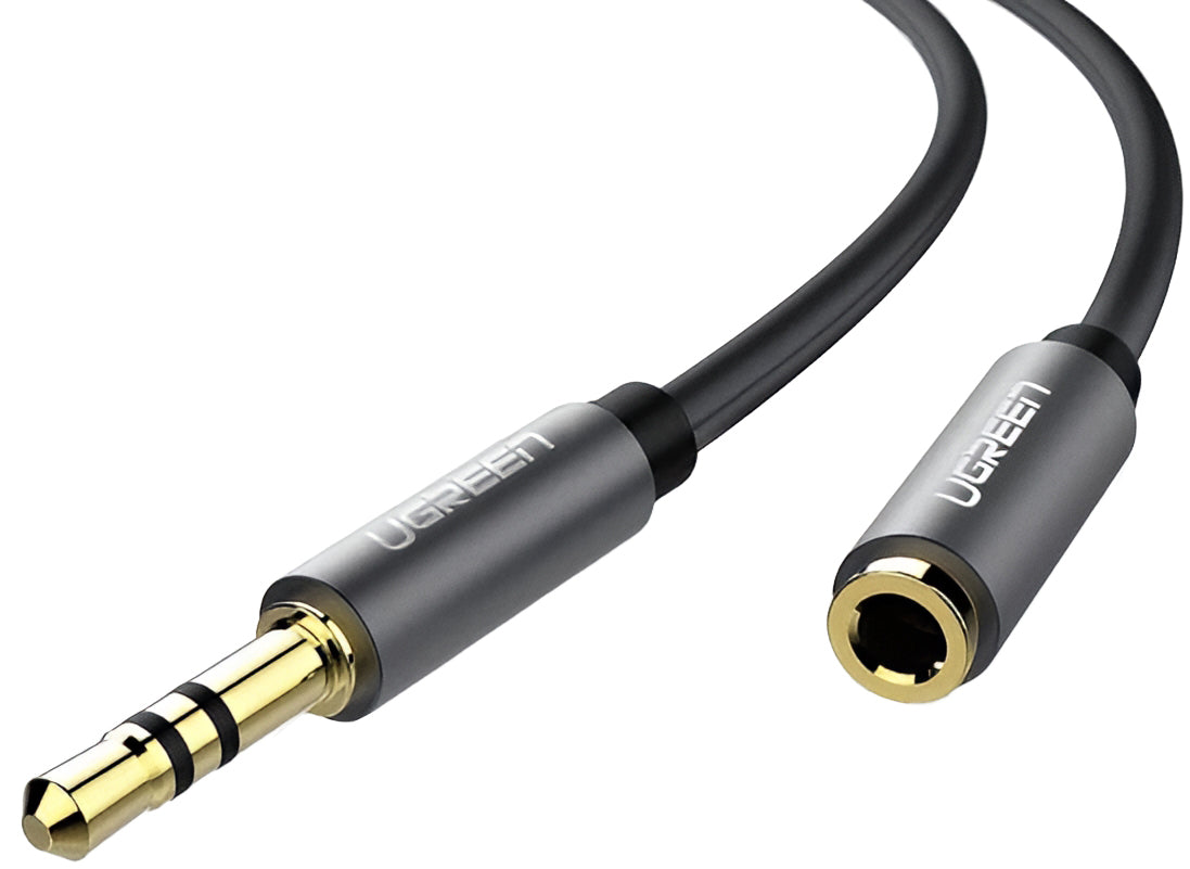 UGREEN AV118 3.5mm - 3.5mm Audio Adapter, 1.5m, Black