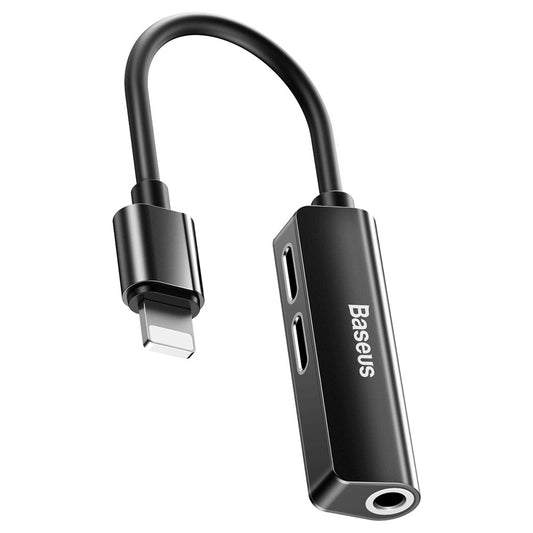 Lightning Audio Adapter - Lightning / 3.5mm Baseus L52, Black CALL52-01