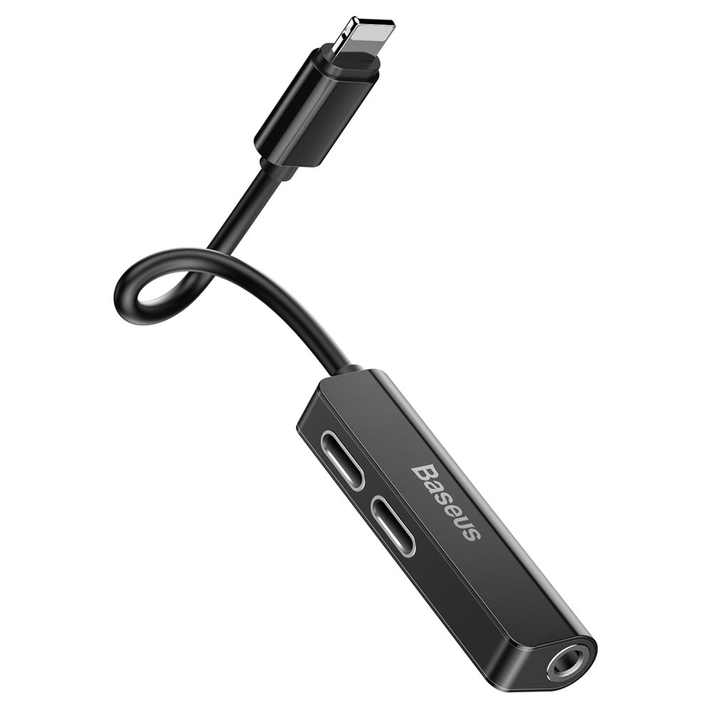 Lightning Audio Adapter - Lightning / 3.5mm Baseus L52, Black CALL52-01