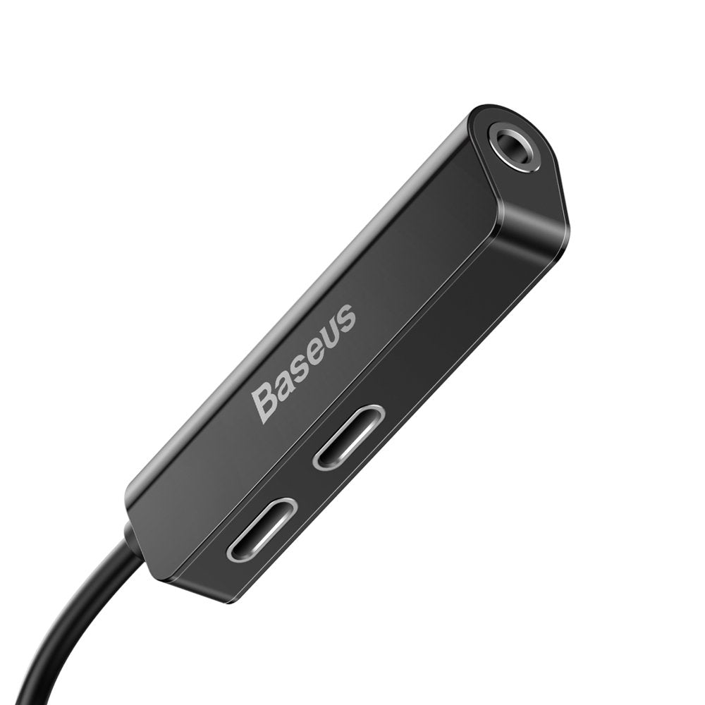 Lightning Audio Adapter - Lightning / 3.5mm Baseus L52, Black CALL52-01