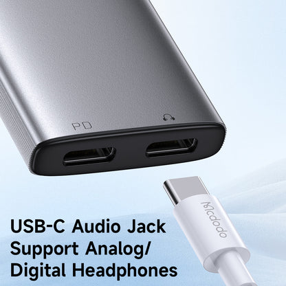 USB-C Audio Adapter - USB-C / USB-C McDodo CA-5570 Wales, Gray