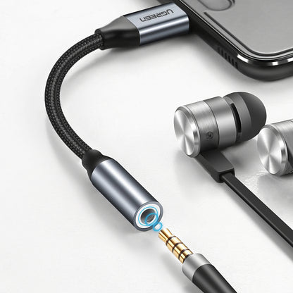 USB-C to 3.5mm Audio Adapter UGREEN AV142, Gray