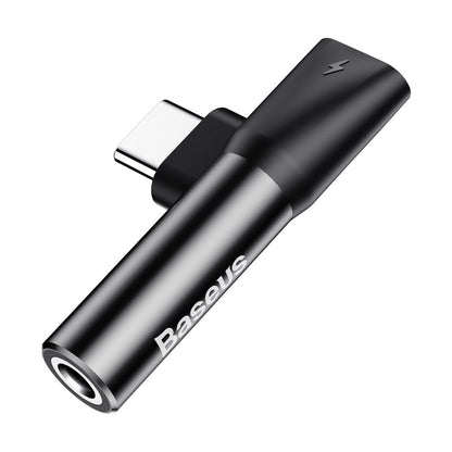 Audio Adapter USB-C - USB-C / 3.5mm Baseus L41, Black CATL41-01